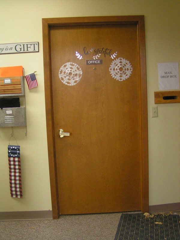 Office Door and Drop Box